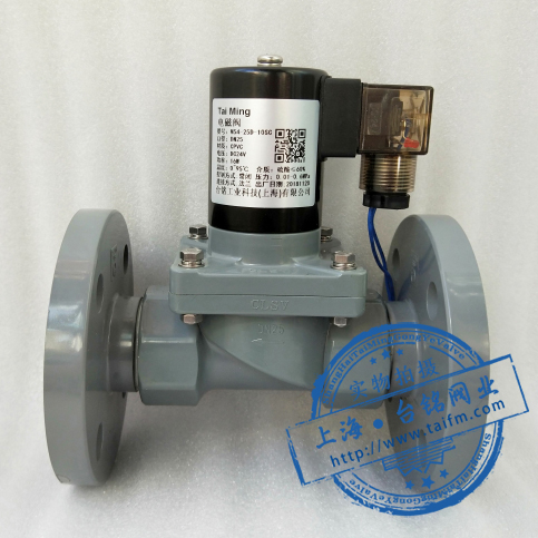 CPVC法蘭電磁閥 CPVC法蘭電磁閥